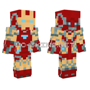 Iron Man Avengers Endgame Minecraft skin