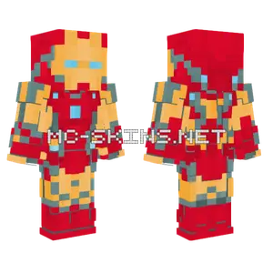 Iron Man Avengers Endgame Minecraft skin