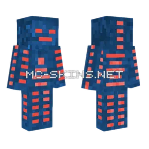 Iron Man Blue Armor Minecraft skin