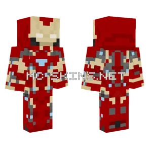 Iron Man Mark 46 Minecraft skin