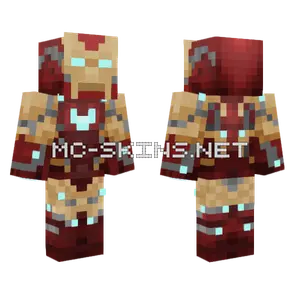 Iron Man Mark 85 Minecraft skin