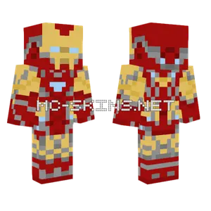 Iron Man Mark 85 Endgame Minecraft skin