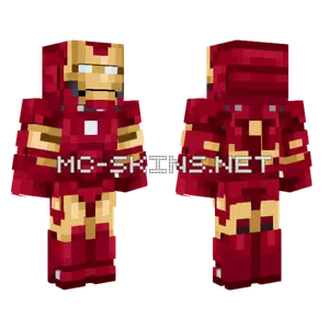 Iron Man Mark III Minecraft skin