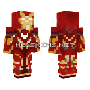 Iron Man Suit Minecraft skin