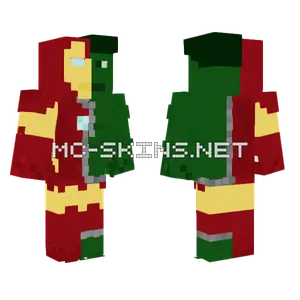 Iron Man X Hulk Minecraft skin
