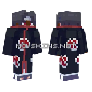 Itachi But Black Minecraft skin