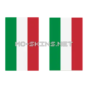 Italy Flag cape, outside and lining