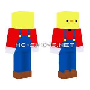 Itsa Me GJ Mario Retro Skin Minecraft skin