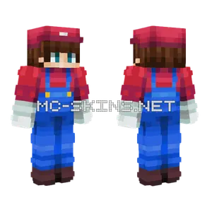 Itsa Me Mario Minecraft skin