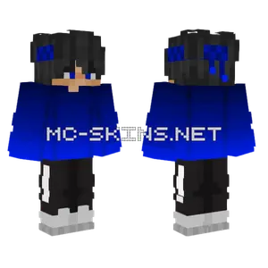Itzmirzeon Blue Hoodie Minecraft skin