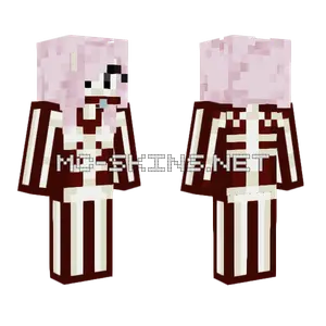 Ix64akil Pink Hair Minecraft skin