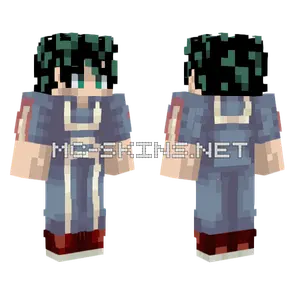 Izuku Midoriya UA Gym Outfit Minecraft skin