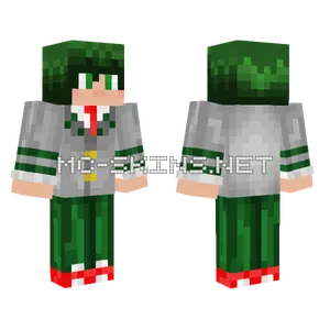 Izuku Midoriya UA Uniform Minecraft skin