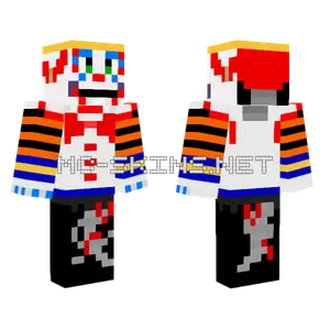 Jackie FNAF Clown Minecraft skin