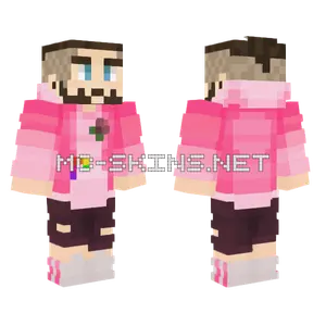 Jacksepticeye Pink Parrots Minecraft skin