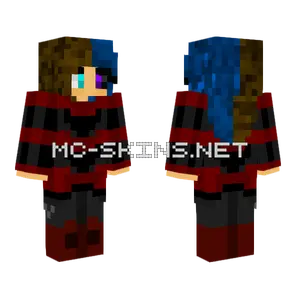 Jade Red And Black Sweater Minecraft skin