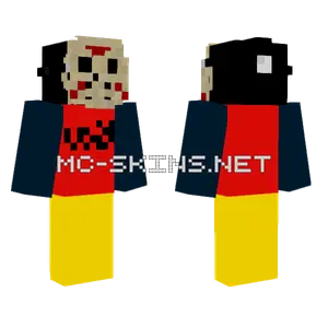 Jason Voorhees Hockey Mask Minecraft skin
