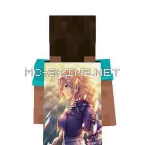 Jeanne d'Arc Armor cape, outside and lining