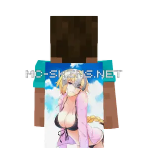 Jeanne d'Arc Bikini cape, outside and lining