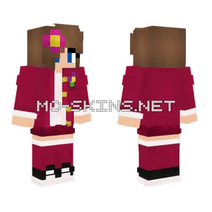 Jenny Belle Santa Christmas Skin Minecraft skin