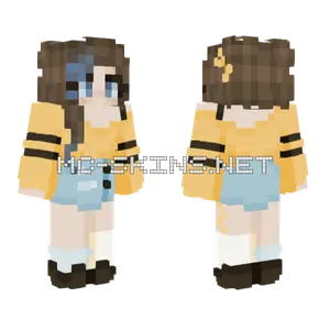 Jess V4 Yellow Girl Minecraft skin