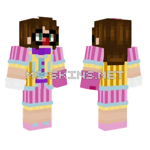 Jessie The Clown Girl Minecraft skin