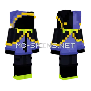 Jevil Outfit Template Minecraft skin
