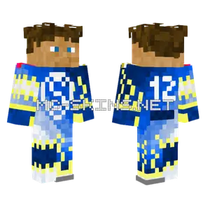 Jkss 12 Blue Outfit Minecraft skin