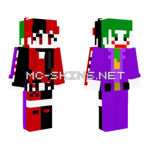 Joker And Harley Quinn Skin Minecraft skin
