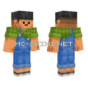 Jorgito Blue Overalls Minecraft skin