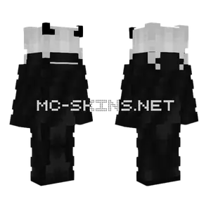 K1d1 Black White Blindfold Minecraft skin