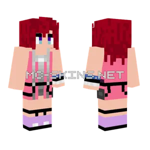 Kairi Kingdom Hearts 2 Minecraft skin