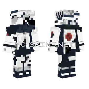 Kakashi Black And White Minecraft skin