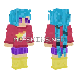 Kaleidoscope Girl Minecraft skin