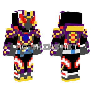 Kamen Rider Blaze Net Cross Minecraft skin
