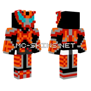 Kamen Rider Glitch Burst Form Minecraft skin