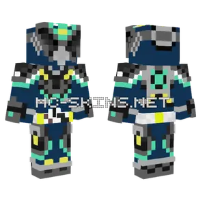 Kamen Rider Hollow Shadow Tank Minecraft skin