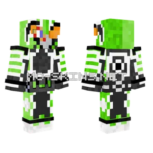 Kamen Rider Type 1 Damaged Helmet Minecraft skin