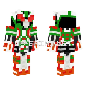 Kamen Rider Zmetal Graphite Raptor Minecraft skin