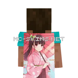 Kanao Tsuyuri Kimono cape, outside and lining