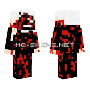 Kaneki Blood All Over Minecraft skin