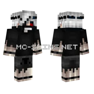 Kaneki Ken Minecraft skin