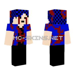 Kanl Blue And Red Minecraft skin