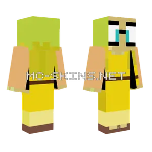 Kara Danvers Yellow Dress Minecraft skin