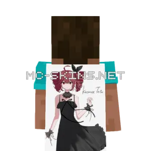 Kasane Teto Dress cape, outside and lining