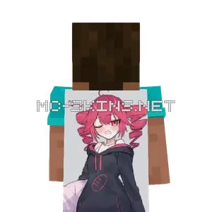 Kasane Teto Hoodie cape, outside and lining