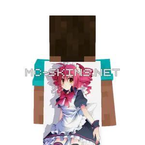 Kasane Teto Maid cape, outside and lining