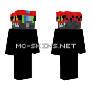 Kask Czerwony Minecraft skin