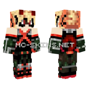 Katsuki Bakugo Minecraft skin