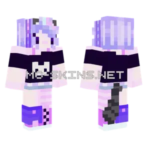 Kawaii Cat Girl Minecraft skin